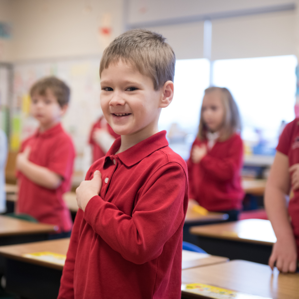 Christian 幼儿园 in Lancaster, PA Pledge of Allegiance